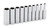 10 pc. SAE 1/4 in. Drive Deep Socket Set