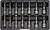 PG184 - ENSEMBLE DE 12 ÉCROUS DE SERRAGE SAE, CREUX ET MAGNÉTIQUES, 1/4"-9/16"