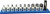 PG147 - METRIC STUBBY HEX DRIVE BIT 9 PC SET, 2-10MM, 1/4" SQUARE DR.