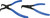 PG193 - SNAP RING BENT PLIERS SET, 7" OAL, 1.8M (.071") HARDENED TIPS