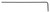 BONDHUS .050 X 2.8" BALL"INT L-WRENCH