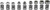 PG145  -  UNIVERSAL JOINT E-TORX 1/4" DR. SET, INVERTED TORX DRIVERS E4-E16