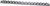PG205 - RAIL DE SUPPORT DE DOUILLE DE 1/2", 16 CLIPS