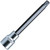 XZN14 12 pt. Triple Sq, 4"L Bit and Holder, Black bit avec 3/8 » sq. drive satin chrome Knurled Holder