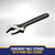 8" ADJ WRENCH - STEEL HANDLE