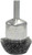 PG115 - 1-1/4" CIRCULAR FLARED CRIMPED WIRE END BRUSH, .008" STEEL FILL