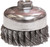 PG113 - 4" SINGLE ROW KNOT WIRE CUP BRUSH. .014" STEEL FILL, 5/8"-11 UNC NUT - SAME AS ANDERSON 17245