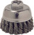 PG113 - 2-3/4" SINGLE ROW KNOT WIRE CUP BRUSH, .014" STEEL FILL, 5/8"-11 UNC NUT - SAME AS ANDERSON 17195