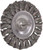 PG105 - 3-1/4" STEM-MOUNTED KNOT WIRE WHEEL, .020" STEEL FILL, 1/4" STEM - SAME AS ANDERSON 13652