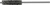 PG99 - 1/2" POWER TUBE BRUSH, .004" STEEL WIRE FILL, 2" BRUSH LENGTH