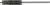 PG112 - 1/2" POWER TUBE BRUSH, .006" STEEL WIRE FILL, 2" BRUSH LENGTH