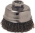 PG113 - WOLVERINE 3" CRIMPED WIRE CUP BRUSH, .014" STEEL FILL, 5/8"-11 UNC NUT - SAME AS ANDERSON 10175