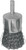 PG105 - WOLVERINE 3/4" CRIMPED WIRE END BRUSH, .014" STEEL FILL, 1/4" STEM