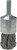 PG101  -  WOLVERINE 3/4" KNOT WIRE END BRUSH, .014" STEEL FILL, 1/4" STEM - SAME AS ANDERSON 10921