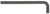 BONDHUS 7/16 LONG ARM HEX KEY