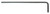 BONDHUS 2.5MM LONG ARM HEX KEY