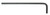 BONDHUS 4M X 4.3" LONG ARM HEX L-WRENCH