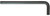 BONDHUS 10MM LONG BRAS HEX KEY