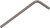 BONDHUS 3/32 X 2.0" BRAS COURT HEX L-WRENCH