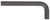 BONDHUS 5/8 X 6.3" SHORT ARM HEX L-WRENCH
