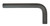BONDHUS 24M X 8.6`` SHORT ARM HEX L-WRENCH