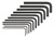 BONDHUS 11PC (.050-3/8 NO 7/64) S HEX SET - BOÎTE EN MÉTAL
