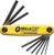 PG160 - 9-PC HEX END GORILLAGRIP® FOLD UP, INCH