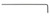 BONDHUS 1.5M X 3.0" BALLPOINT L-WRENCH - BULK 100