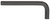 BONDHUS 7/16 X 4.8" SHORT HEX L-WRENCH - BULK 50