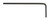BONDHUS .89 X 1.2" SHORT HEX L-WRENCH - VRAC 100