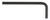 BONDHUS 4M X  2.7" SHORT HEX L-WRENCH - BULK 100