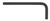 BONDHUS 4.5M X 2.9" SHORT HEX L-WRENCH - BULK 100