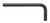 BONDHUS 7M X 3.7" SHORT HEX L-WRENCH - BULK 50