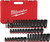 PG136 - 3/8" DRIVE 43-PC IMPACT SOCKET SET - SAE/MET