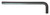 BONDHUS 3/8 X 6.8" LONG HEX L-WRENCH - BULK 50