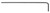 BONDHUS .71M X  2.6" LONG HEX L-WRENCH - BULK 100