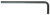 BONDHUS 6M X 5.5" LONG HEX L-WRENCH - VRAC 50
