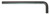 BONDHUS 12M X 8.7" LONG HEX L-WRENCH - BULK25