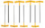 BONDHUS 8PC (3/32 - 1/4) 9" HEX T-HANDLE SET