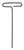 BONDHUS 3MM X 6" LOOP HEX T-HANDLE