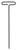 BONDHUS 5/32 X 9" LOOP HEX T-HANDLE