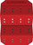 PG212 - TAPIS D’OUTILS MAGNÉTIQUE SOUPLE ET PLIANT, ROUGE, 8,75 PO L X 5,5 PO L