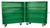 CABINET, BI-FOLD (GREEN)