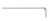 BONDHUS .028  BRITEGUARD® HEX L-WRENCH- BULK 50
