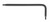T6 BRAS LONG L-CLÉ / VRAC PKG 25