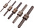 ENSEMBLE EXTRACTEUR À VIS 5 PC (MODÈLES NOS 1, 2, 3, 4, 5) "UR LES DIAMÈTRES DE VIS 1/4 », 5/16 », 3/8 », 7/16 », 1/2 »-9/16 »