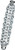 FLEXSHAFT CHAIN KNOCKER FOR PIPE WALL CLEANING, K9-204, 4" (100 MM), 3 CHAIN, CARBIDE TIP