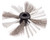 BRUSH, NYLON/STEEL K9-306 4"