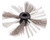 BRUSH, NYLON/STEEL K9-306 4"