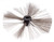 BRUSH, NYLON/STEEL K9-306 6"